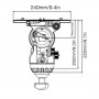 E-IMAGE Fluid Head (100mm) with Continuous countbalance
