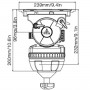 E-IMAGE Fluid Head (150mm) with max payload 40kgs
