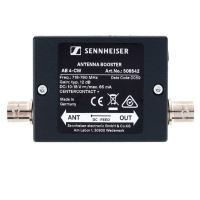 Sennheiser AB 4-CW Booster d'antenne-10 dB de gain-connecteurs BNC