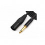 Cordon XLR 3b Mâle /Jack 6.35 mono Mâle Neutrik de 2 mètres