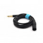 Cordon XLR 3b Mâle /Jack 6.35 mono Mâle Neutrik de 2 mètres