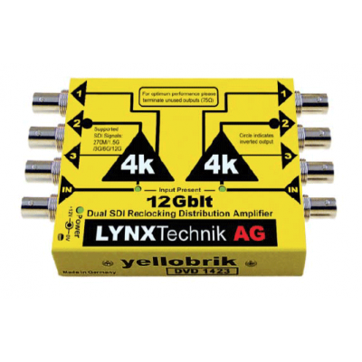 Lynx Technik Amplificateur de Distribution Double 12G SDI 1-3