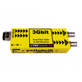 Lynx Technik Recepteur Double Canaux Fibre 3Gbit vers SDI, LC