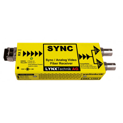 Lynx Technik Sync Analogique / Recepteur Fibre Optique - LC