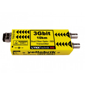 Lynx Technik Transmetteur Double Canal SDI vers Fibre,10km,1310nm,LC