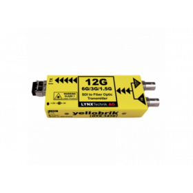 Lynx Technik Emetteur 12G, 6G, 3G, HD SDI vers Fibre avec Sortie SDI