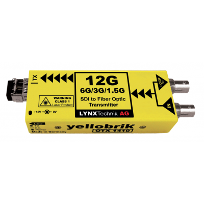 Lynx Technik Emetteur 12G, 6G, 3G, HD SDI vers Fibre avec Sortie SDI