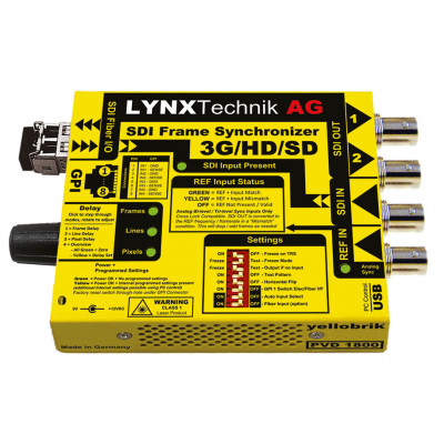 Lynx Technik PVD 1800 Synchroniseur de Frame SD/HD/3G SDI