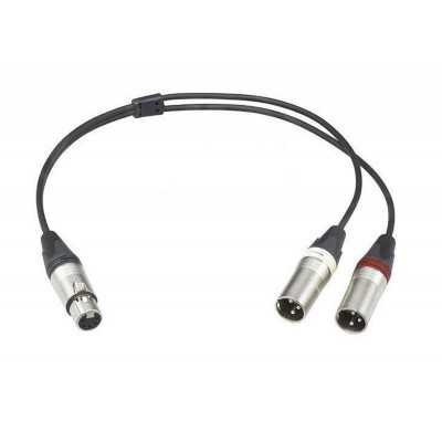Sony Cable de microphone Sony 5-Pol XLR femelle vers 2x3-Pol XLR male