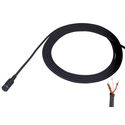 Sony Microphone a condensateur Lavalier Electret, omnidirectionnel