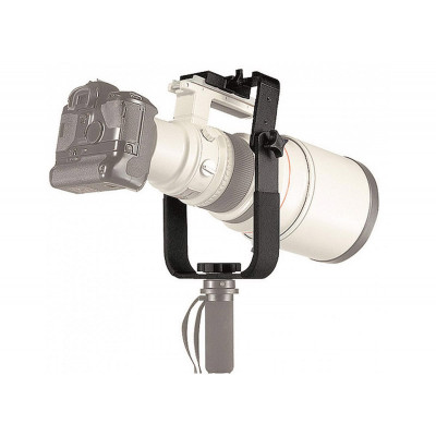 Manfrotto 393 Support Teleobjectif Monopode et Trepied, Rotule 2 axes