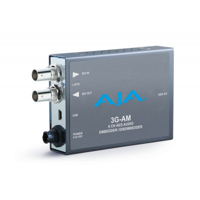 AJA - AES Embedder/Disembedder - 3G-SDI 8 Canaux - Connecteur BNC