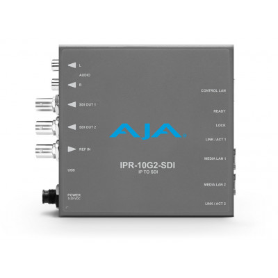 AJA - Decodeur SMPTE ST 2110 Video & Audio IP vers SDI 1.4b