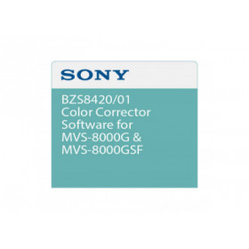 Sony Logiciel de correction des couleurs MVS-8000X (sur site)