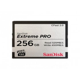 Sandisk Carte memoire CFast 2.0 Extreme Pro, 256B VPG 130, 525MB/Sec