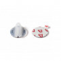 Rycote 066311 Adv. Overcovers & Adhesive Mounts - Beige (Pack de 10)