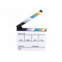 E-image ECB-04 Clap Cinema Professionnel - Blanc & bandeau Multicolor