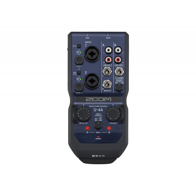 Zoom U-44 Interface Audio Stereo 4in/4out+CAPS pour PC/Mac/Ipad
