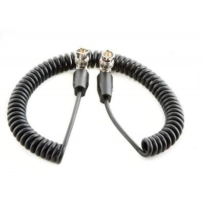 Shape Câble en spirale 20" d'antenne SDI BNC avec connecteurs 90°