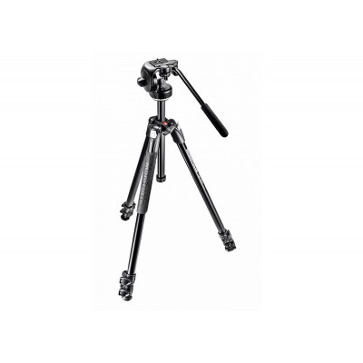 Manfrotto 290 Xtra Kit Trepied 3 sections - Alu + Rotule fluide 128RC