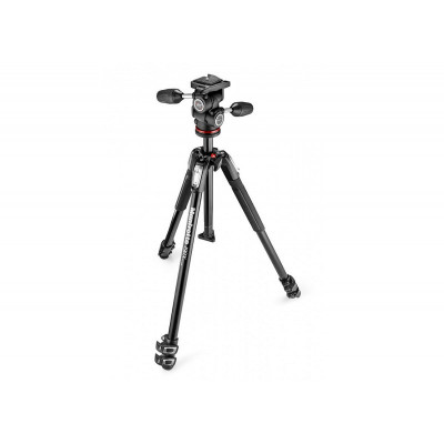 Manfrotto MK190X3-3W1 190X, Kit Trepied Rotule 3D 804 Plateau rapide