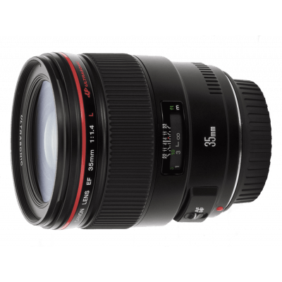 OPTIQUE GRAND ANGLE 35MM L USM OUVERTURE F/1.4 CANON