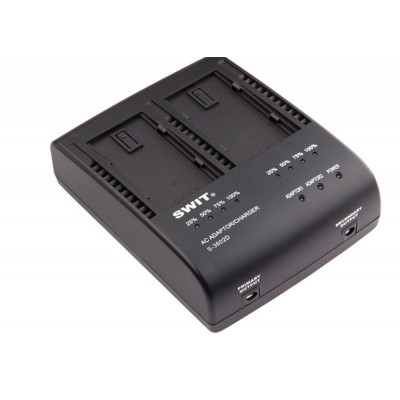SWIT S-3602D 2x2A DV Charger compatible to Panasonic VBD/VBR