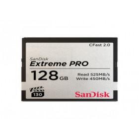 Sandisk Carte memoire CFast 2.0 Extreme Pro, 128GB VPG 130, 525MB/Sec