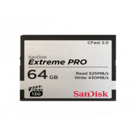 Sandisk Carte memoire CFast 2.0 Extreme Pro, 64GB VPG 130, 525MB/Sec