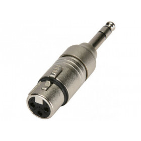 Neutrik NA3 FP Adaptateur XLR 3 femelle - Jack stéréo 6,3 mm