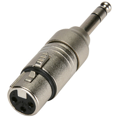 Neutrik NA3 FP Adaptateur XLR 3 femelle - Jack stéréo 6,3 mm