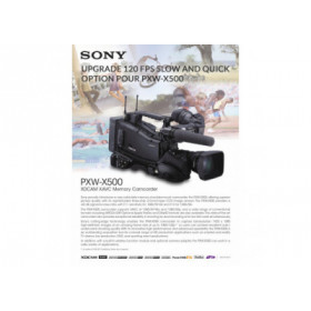 Sony - Cle d'activation mouvement ralenti et rapide pour PXW-X500