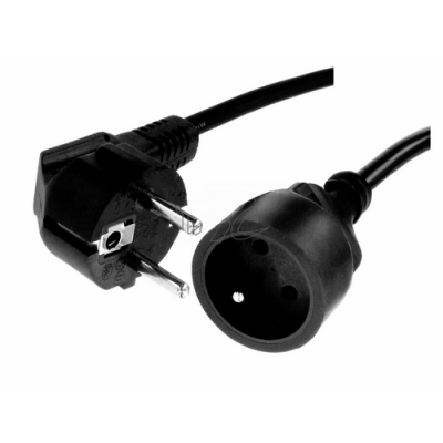 Cordon alimentation 2P+T noir MF 3m
