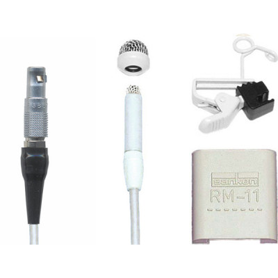 Sanken COS-11DLS3B Micro cravate (blanc, LEMO-3)