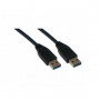 MCL Cable USB 3.0 type A mâle / mâle - 2m Noir