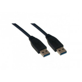 MCL Cable USB 3.0 type A mâle / mâle - 2m Noir