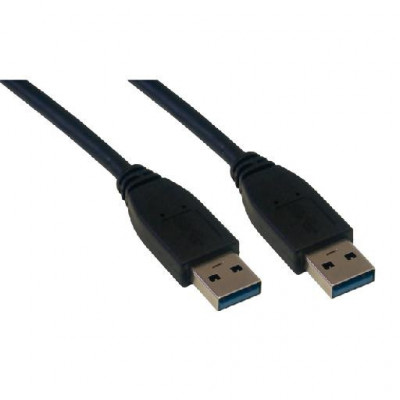 MCL Cable USB 3.0 type A mâle / mâle - 2m Noir