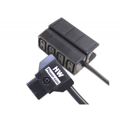 Hawk-Woods - Power-con(male) - 15cm - Power-con x4 (F) Clip On (15mm)