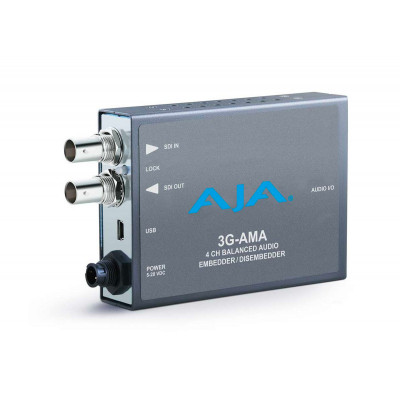 AJA - Analog Audio Embedder/Disembedder - 3G-SDI 4 Canaux - XLR