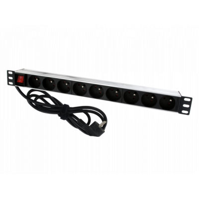 VideoPlus - Reglette 9 Prises + Inter 1U