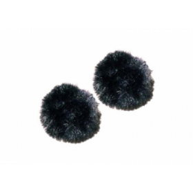 Rycote - Paire de windjammer noir pour 1 capsule Lavalier