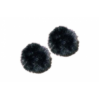 Rycote - Paire de windjammer noir pour 1 capsule Lavalier