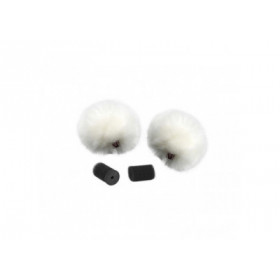 Rycote PFR065503 - Paire de windjammer pour lavalier blanc