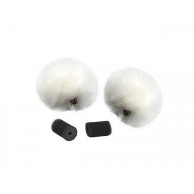 Rycote PFR065503 - Paire de windjammer pour lavalier blanc