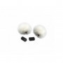 Rycote PFR065503 - Paire de windjammer pour lavalier blanc