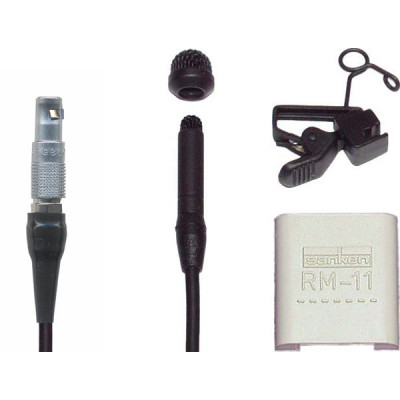 Sanken COS-11DLS3N Micro cravate (noir, LEMO-3)
