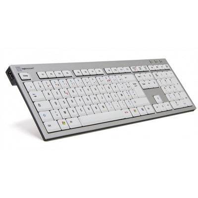 Logickeyboard Clavier  Premium - PC ALBA - Slim Line Alu