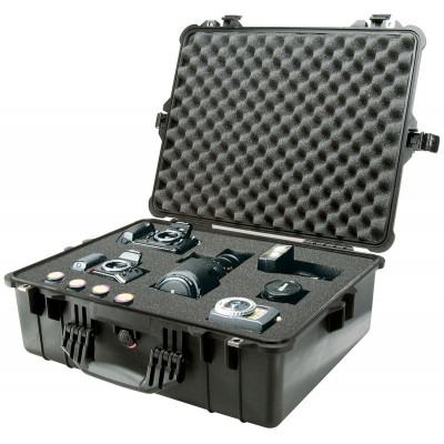 VALISE AVEC MOUSSE NOIR 1600 PELI