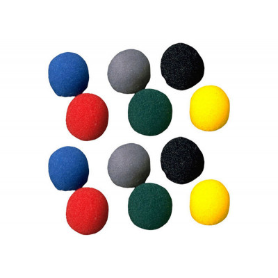 JEU DE 12 BONNETTE ANTI-VENT COULEUR POUR MICROPHONE ECM-77 SONY