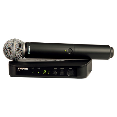 SYST HF SIMPLE, EMETTEUR MAIN AVEC RECEPTEUR HF SM58 SHURE